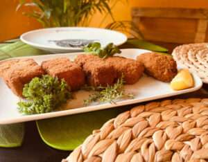 Vegan assortiment gevulde kroketten