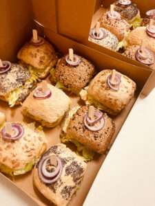 Vegan broodjes voor cateringopdracht