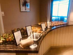 Vegan catering buffet